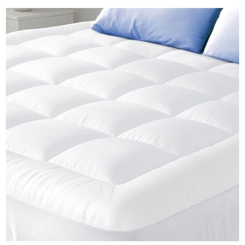 Cloud-Like Cooling Mattress Cover Topper 100% Cotton-TWIN SIZE